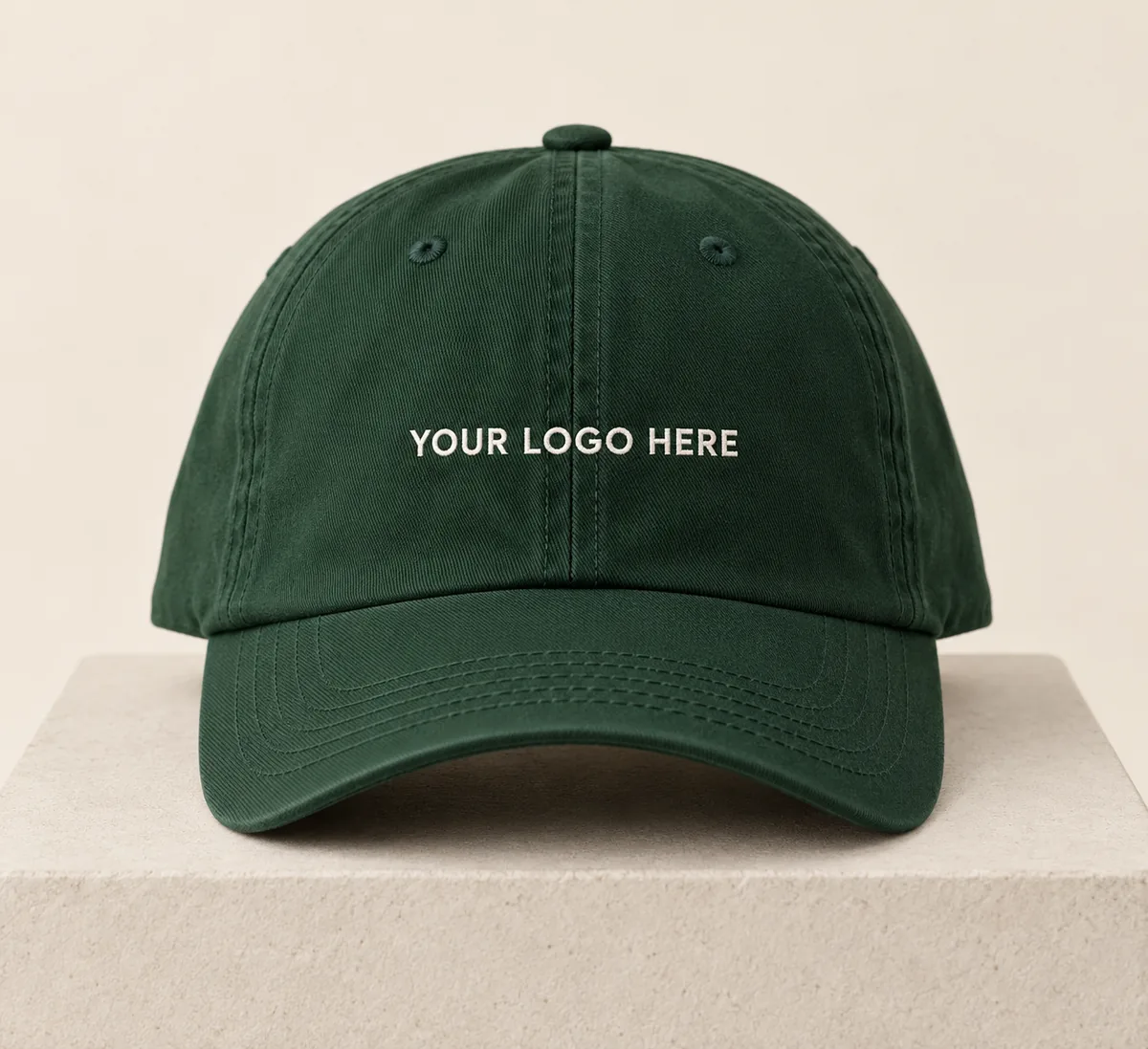 Cap with front embroidery
